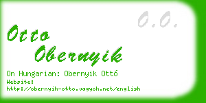 otto obernyik business card